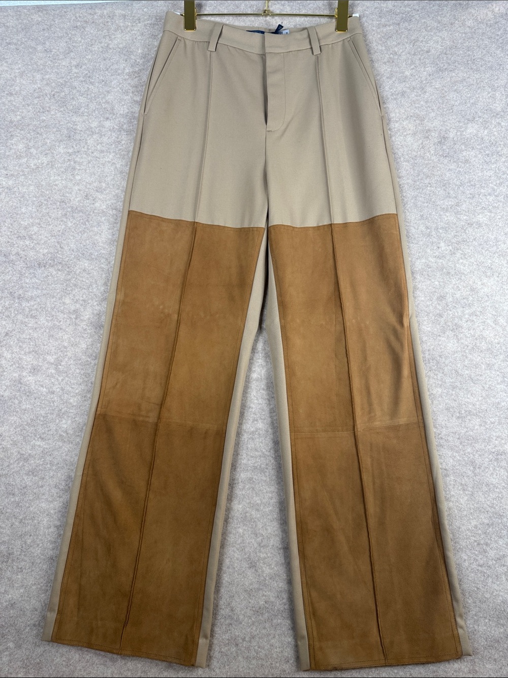 Polo by Ralph Lauren Two-Tone Tan and Brown Panel Chinos